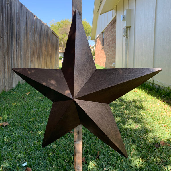 #EH10475 24" BRUSHED COPPER BRONZE BARN METAL STAR WESTERN HOME DECOR HANDMADE NEW