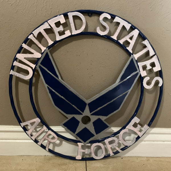 24" US AIRFORCE MILITARY METAL WALL ART WESTERN HOME DECOR NEW