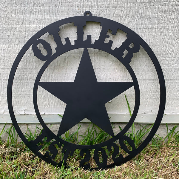 ARCHER STYLE YOUR CUSTOM NAME LASERCUT METAL SIGN WESTERN HOME DECOR HANDMADE ART
