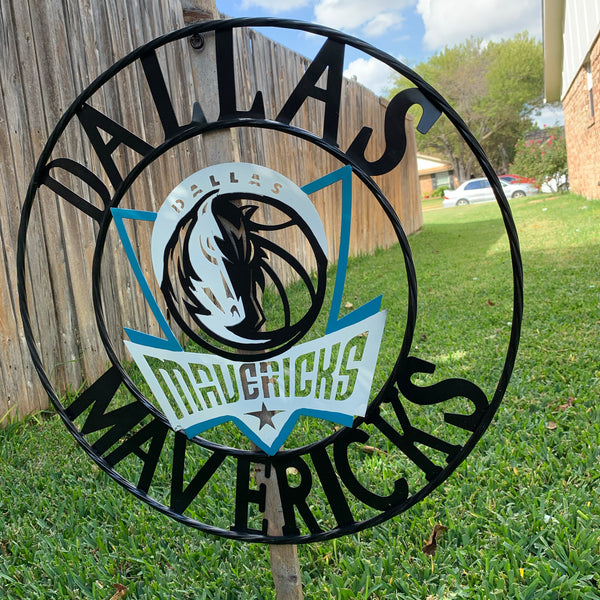 18", 24", 32" DALLAS MAVERICKS CUSTOM METAL VINTAGE CRAFT TEAM SPORTS SIGN HANDMADE