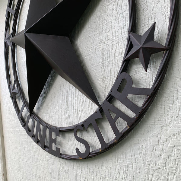 TEXAS LONESTAR METAL ART WESTERN HOME WALL DECOR RUSTIC VINTAGE BROWN NEW, SIZE:24",32",36",40",42",44",46",50"