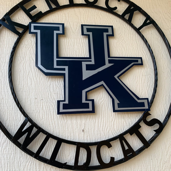 12", 18", 24", 32" KENTUCKY WILDCATS CUSTOM METAL VINTAGE CRAFT SIGN HANDMADE