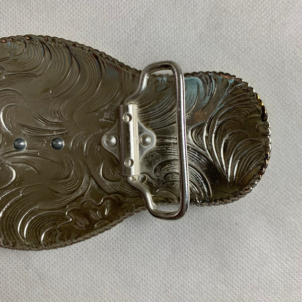 6.5" X 3.5" HORSE BELT BUCKLE GOLD SILVER BLACK WESTERN BUCKLE FASHION ART NEW #EH12271