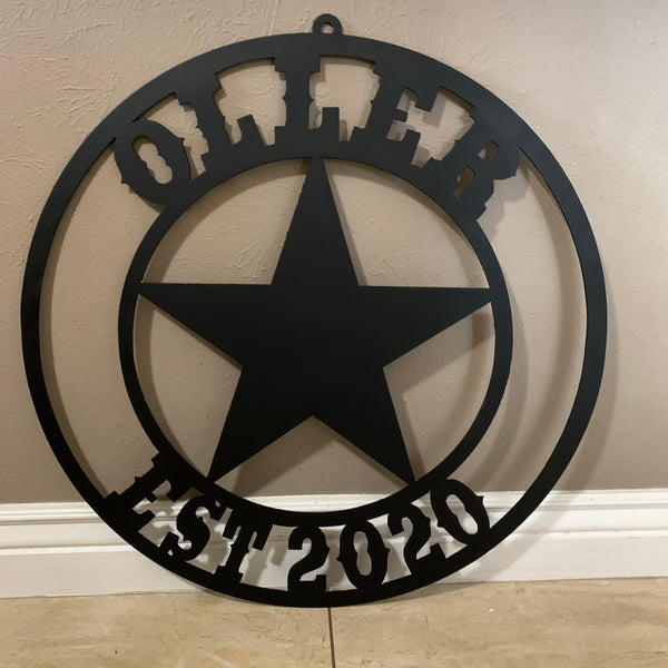ARCHER STYLE YOUR CUSTOM NAME LASERCUT METAL SIGN WESTERN HOME DECOR HANDMADE ART