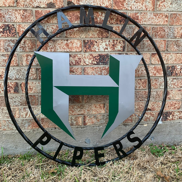 12",18",24",32",36" HAMLIN PIPERS CUSTOM METAL VINTAGE CRAFT SIGN HANDMADE TEAM ART