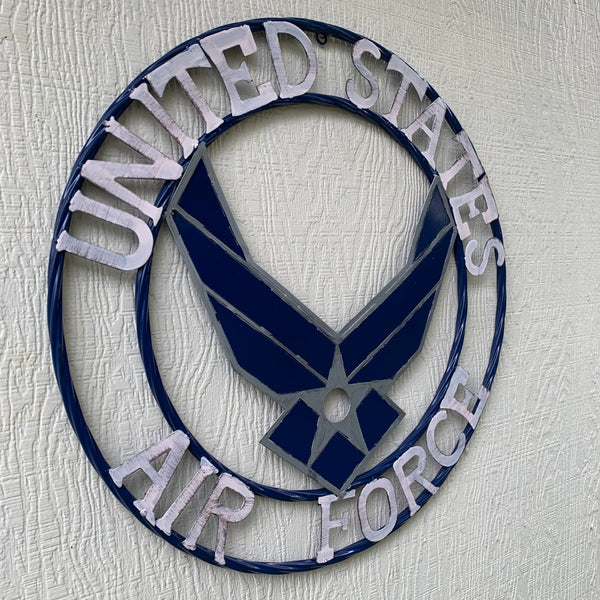 24" US AIRFORCE MILITARY METAL WALL ART WESTERN HOME DECOR NEW