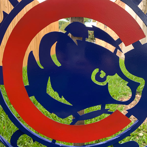 12", 18", 24", 32" CHICAGO CUBS CUSTOM METAL VINTAGE CRAFT TEAM SPORTS SIGN HANDMADE