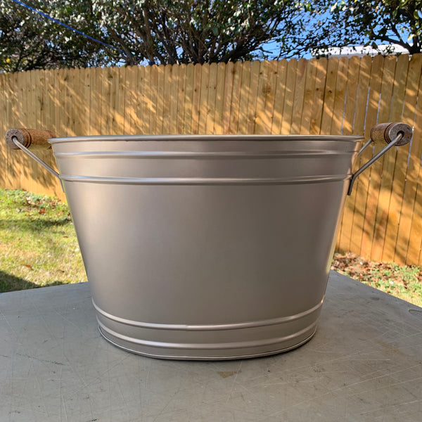 18" TEXAS SILVER OVAL TUB METAL WESTERN HOME DECOR METAL ART NEW #EH10390