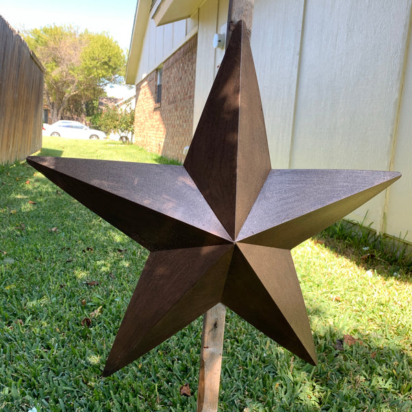 #EH10475 24" BRUSHED COPPER BRONZE BARN METAL STAR WESTERN HOME DECOR HANDMADE NEW