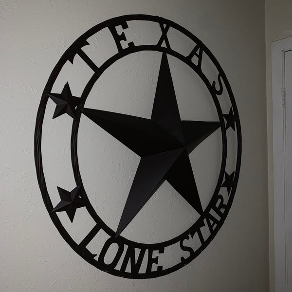 TEXAS LONESTAR METAL ART WESTERN HOME WALL DECOR RUSTIC VINTAGE BROWN NEW, SIZE:24",32",36",40",42",44",46",50"