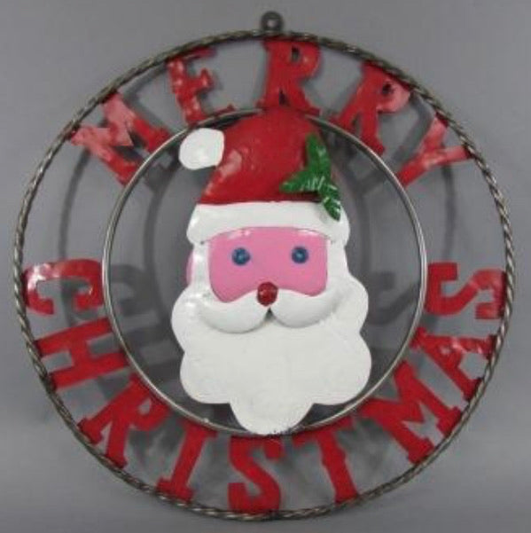 18",24",32",36" SANTA MERRY CHRISTMAS METAL WALL ART CRAFT WESTERN HOME DECOR SEASONAL HANDMADE NEW