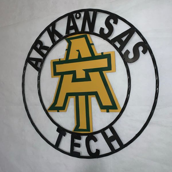 ARKANSAS TECH METAL CUSTOM VINTAGE CRAFT TEAM SIGN HANDMADE