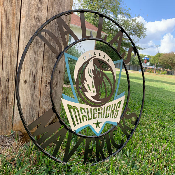 18", 24", 32" DALLAS MAVERICKS CUSTOM METAL VINTAGE CRAFT TEAM SPORTS SIGN HANDMADE