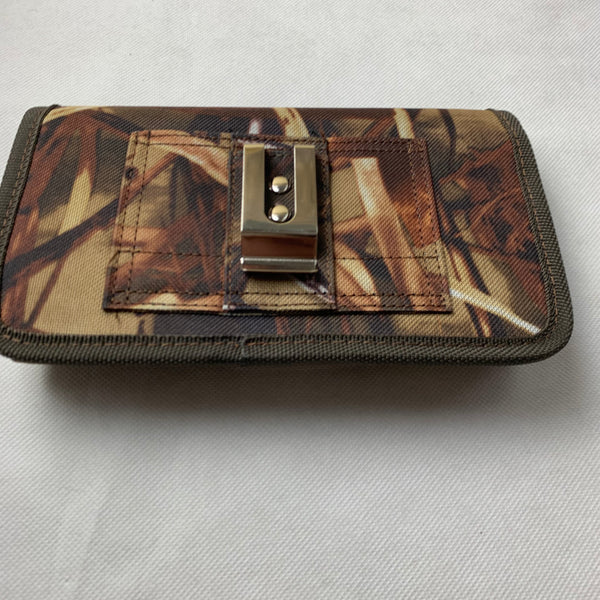 MX_LPOTX-EUH-CAMO 7" LUXMO XL MEGA EXTRA LARGE HORIZONTAL CAMO RUGGED POUCH VELCO CLOSURE  &  BELT LOOP CLIP HOLSTER CELL PHONE CASE UNIVERSAL OVERSIZE