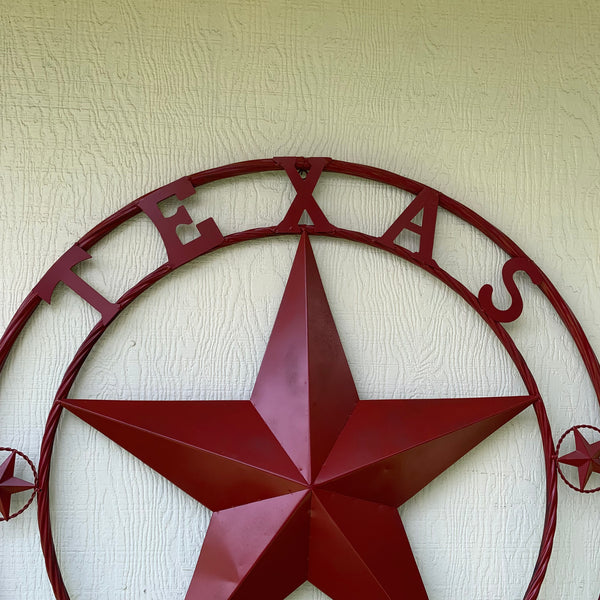 TEXAS A&M BURGUNDY RED BARN LONE STAR METAL CUSTOM VINTAGE CRAFT TEAM STAR WESTERN HOME DECOR HANDMADE SIZE:24",32",36",40",42",44",46",50"