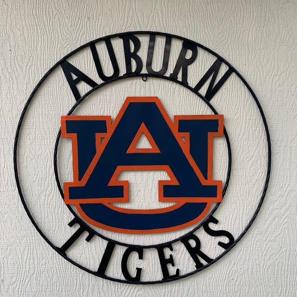 12", 18", 24", 32" AUBURN TIGERS CUSTOM METAL VINTAGE CRAFT SIGN WESTERN HOME DECOR HANDMADE