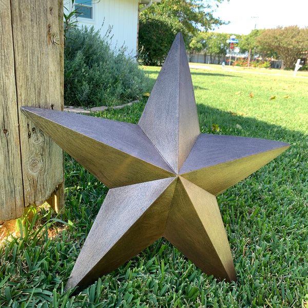 #EH10475 24" BRUSHED COPPER BRONZE BARN METAL STAR WESTERN HOME DECOR HANDMADE NEW