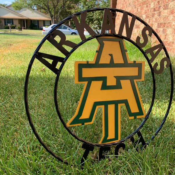 ARKANSAS TECH METAL CUSTOM VINTAGE CRAFT TEAM SIGN HANDMADE