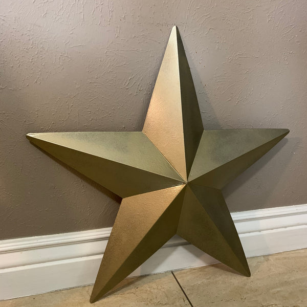 12", 17", 24", 30", 36" RUSTIC GOLD METALLIC BARN METAL STAR WALL ART WESTERN HOME DECOR VINTAGE RUSTIC ART NEW #EH12110