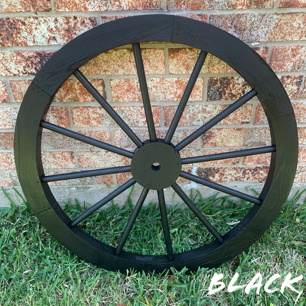16",24",30" WAGON WHEEL BARN WHITE WOOD WESTERN HOME DECOR RUSTIC NEW