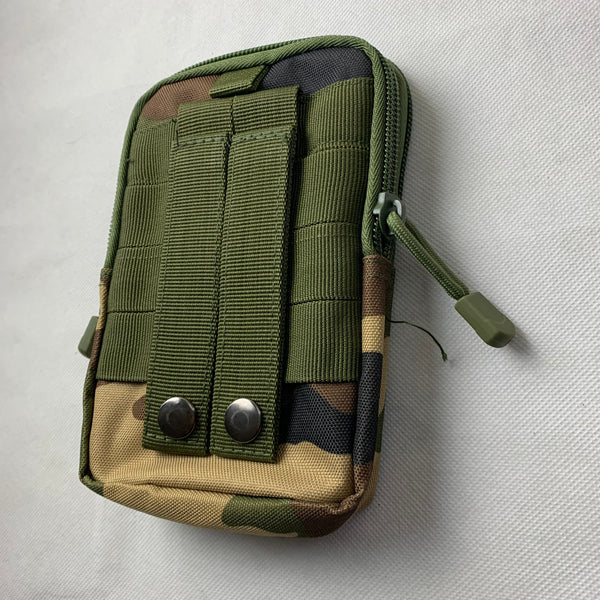 #MX_ARU65 CAMO 7" RUGGED NYLON POUCH BAG MEGA EXTRA LARGE VERTICAL ZIPPER CLOSURE, BELT LOOP HOLSTER CELL PHONE TABLET CASE UNIVERSAL OVERSIZE