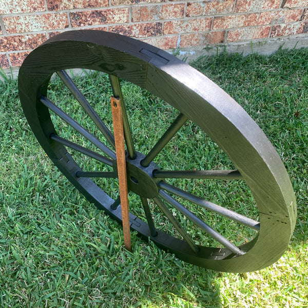 16",24",30" WAGON WHEEL BARN WHITE WOOD WESTERN HOME DECOR RUSTIC NEW