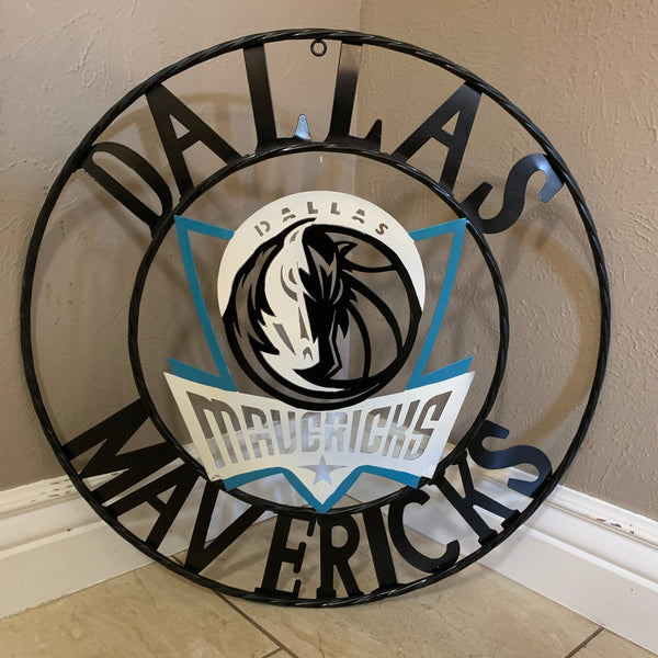 18", 24", 32" DALLAS MAVERICKS CUSTOM METAL VINTAGE CRAFT TEAM SPORTS SIGN HANDMADE