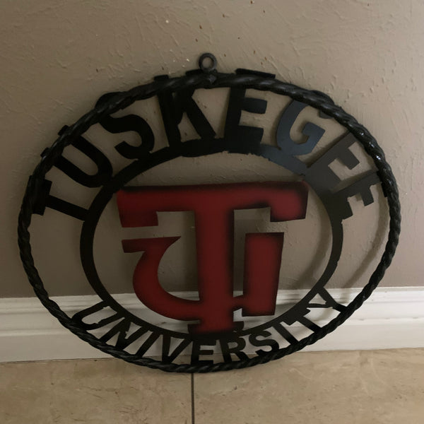 TUSKEGEE UNIV. METAL CUSTOM VINTAGE CRAFT TEAM SPORTS SIGN HANDMADE