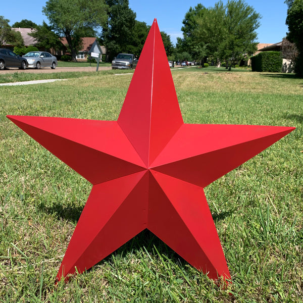 RUSTIC BURGUNDY RED BARN METAL STAR WALL ART WESTERN HOME DECOR VINTAGE RUSTIC ART NEW 3", 4",5",6",9",12", 17", 24", 30", 36