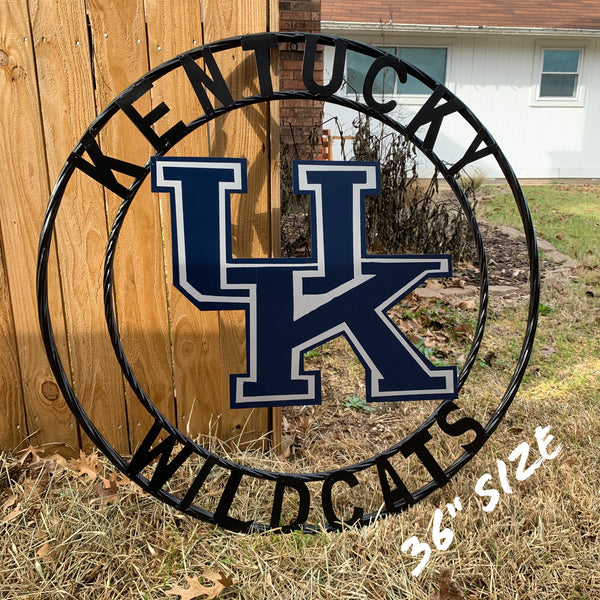 12", 18", 24", 32" KENTUCKY WILDCATS CUSTOM METAL VINTAGE CRAFT SIGN HANDMADE