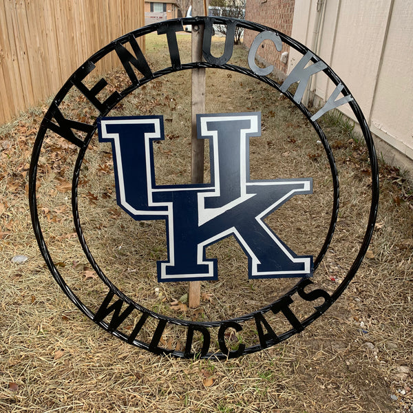 12", 18", 24", 32" KENTUCKY WILDCATS CUSTOM METAL VINTAGE CRAFT SIGN HANDMADE