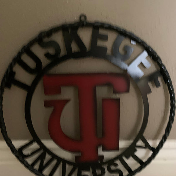 TUSKEGEE UNIV. METAL CUSTOM VINTAGE CRAFT TEAM SPORTS SIGN HANDMADE