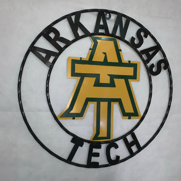 ARKANSAS TECH METAL CUSTOM VINTAGE CRAFT TEAM SIGN HANDMADE