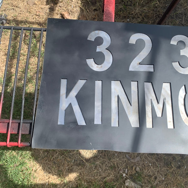 24" X 12" YOUR CUSTOM HOME ADDRESS NAME STAR METAL BARN METAL SIGN WESTERN HOME DECOR