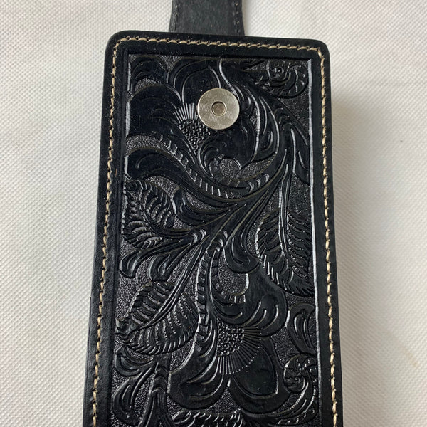 #WS341F 7" LONE STAR BLACK LEATHER POUCH EXTRA LARGE  BELT LOOP HOLSTER CELL PHONE CASE UNIVERSAL OVERSIZE--FREE SHIPPING