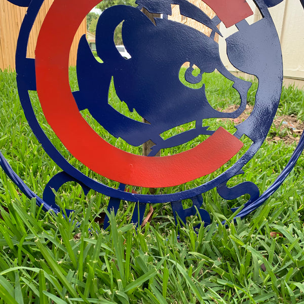 12", 18", 24", 32" CHICAGO CUBS CUSTOM METAL VINTAGE CRAFT TEAM SPORTS SIGN HANDMADE