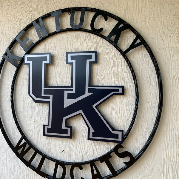 12", 18", 24", 32" KENTUCKY WILDCATS CUSTOM METAL VINTAGE CRAFT SIGN HANDMADE