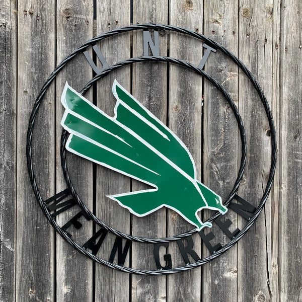 12",18",24",32",36" UNT MEAN GREEN CUSTOM METAL VINTAGE CRAFT SIGN TEAM HANDMADE