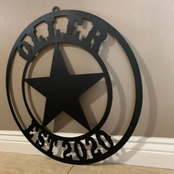 ARCHER STYLE YOUR CUSTOM NAME LASERCUT METAL SIGN WESTERN HOME DECOR HANDMADE ART