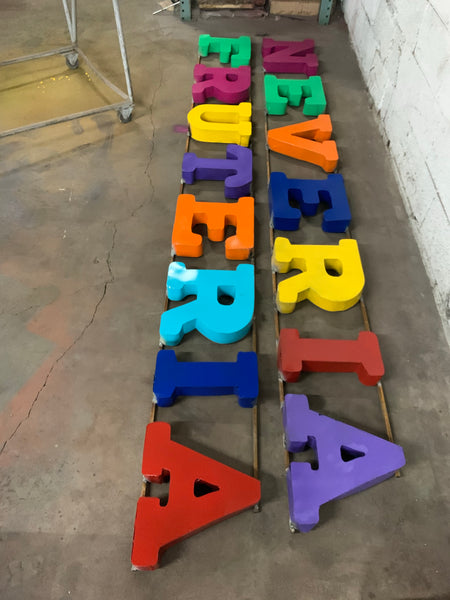 10 FOOT CUSTOM NAME 3d SIGNS METAL WALL ART WESTERN HOME DECOR VINTAGE RUSTIC HANDMADE CRAFT SIGN