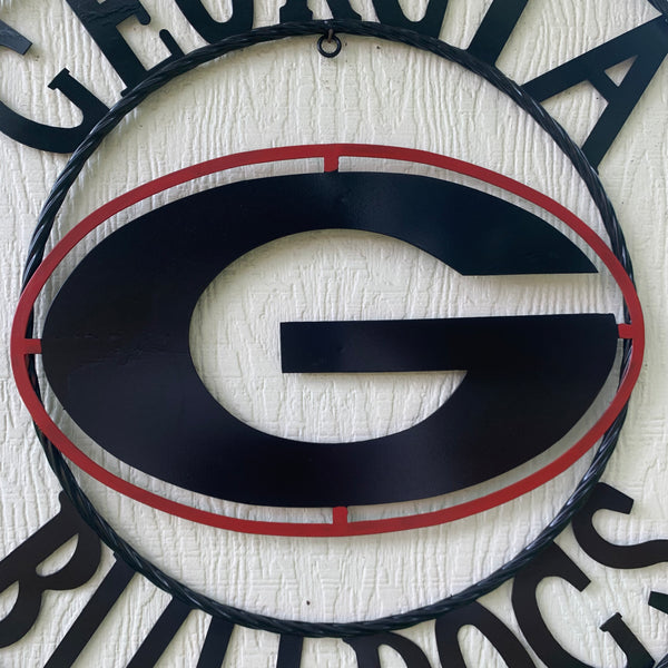 12", 18", 24", 32" GEORGIA BULLDOGS METAL SIGN VINTAGE CUSTOM TEAM ART