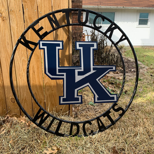 12", 18", 24", 32" KENTUCKY WILDCATS CUSTOM METAL VINTAGE CRAFT SIGN HANDMADE