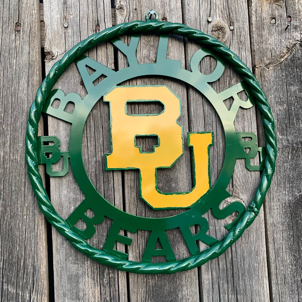 12",18",24",32" BAYLOR BEARS CUSTOM VINTAGE WALL ART