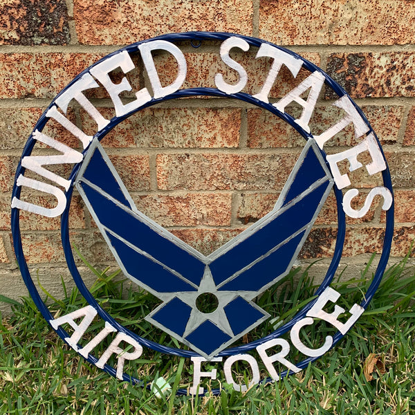 24" US AIRFORCE MILITARY METAL WALL ART WESTERN HOME DECOR NEW