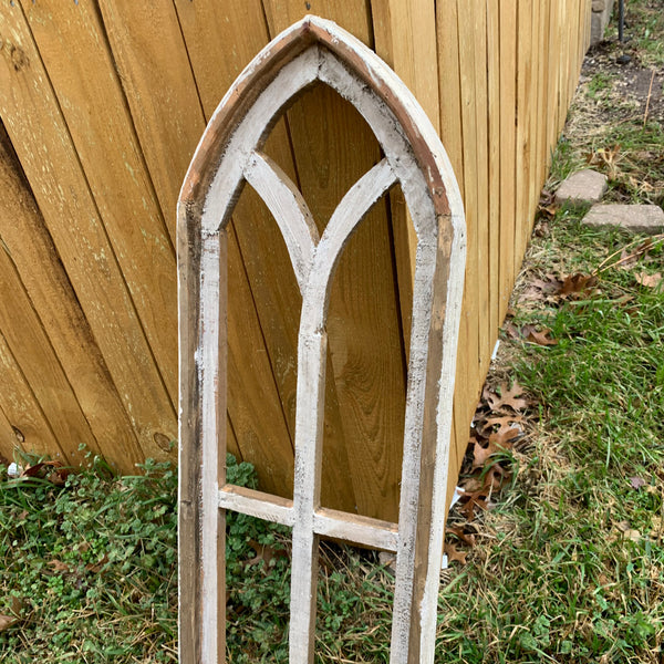 28",32",36" CATHEDRAL WINDOW WOOD 3PCS SET WESTERN HOME DECOR HANDMADE CRAFT NEW #EH11560