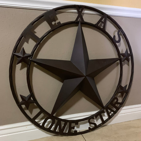 TEXAS LONESTAR METAL ART WESTERN HOME WALL DECOR RUSTIC VINTAGE BROWN NEW, SIZE:24",32",36",40",42",44",46",50"