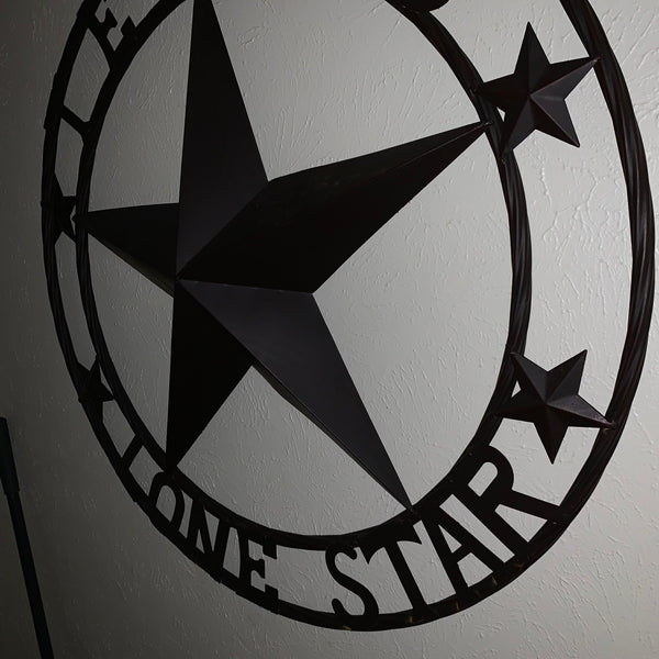 TEXAS LONESTAR METAL ART WESTERN HOME WALL DECOR RUSTIC VINTAGE BROWN NEW, SIZE:24",32",36",40",42",44",46",50"