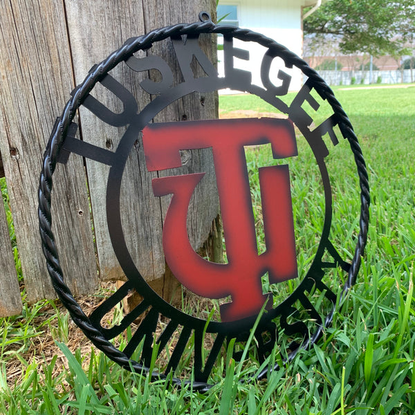 TUSKEGEE UNIV. METAL CUSTOM VINTAGE CRAFT TEAM SPORTS SIGN HANDMADE