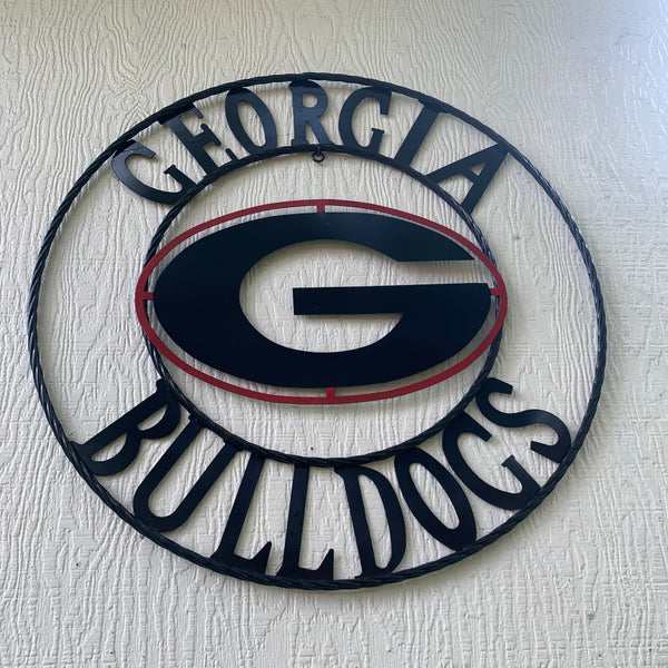 12", 18", 24", 32" GEORGIA BULLDOGS METAL SIGN VINTAGE CUSTOM TEAM ART