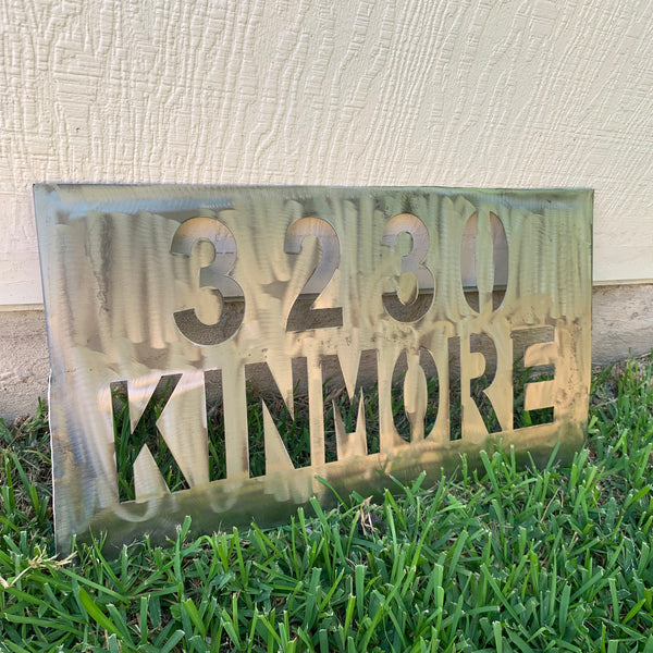 24" X 12" YOUR CUSTOM HOME ADDRESS NAME STAR METAL BARN METAL SIGN WESTERN HOME DECOR